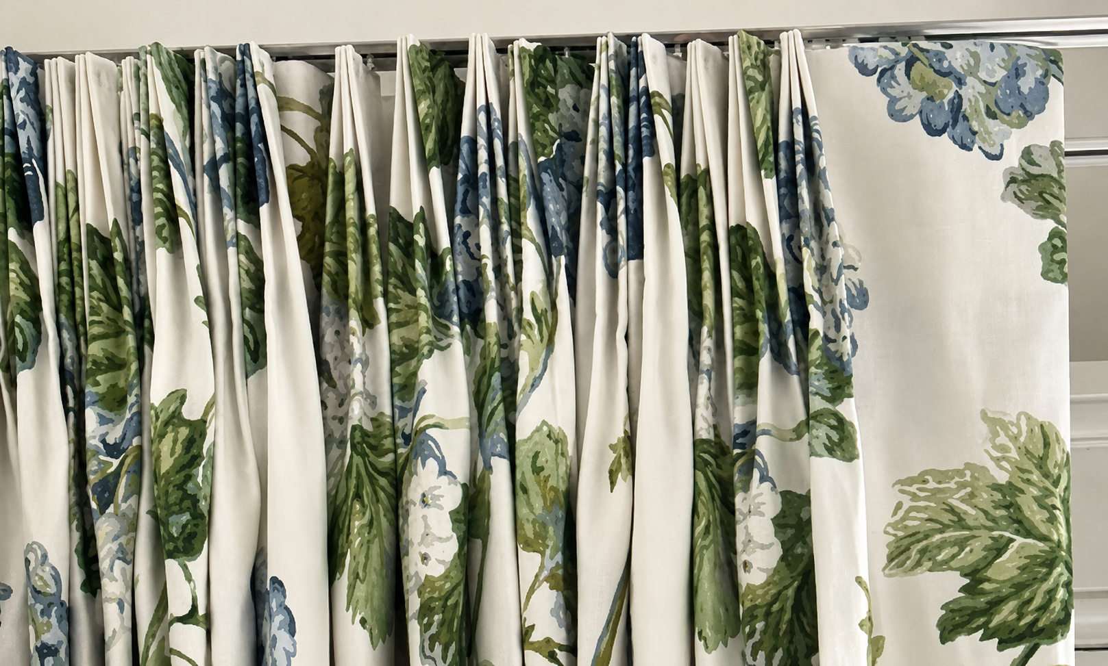 Pinch pleat drapery