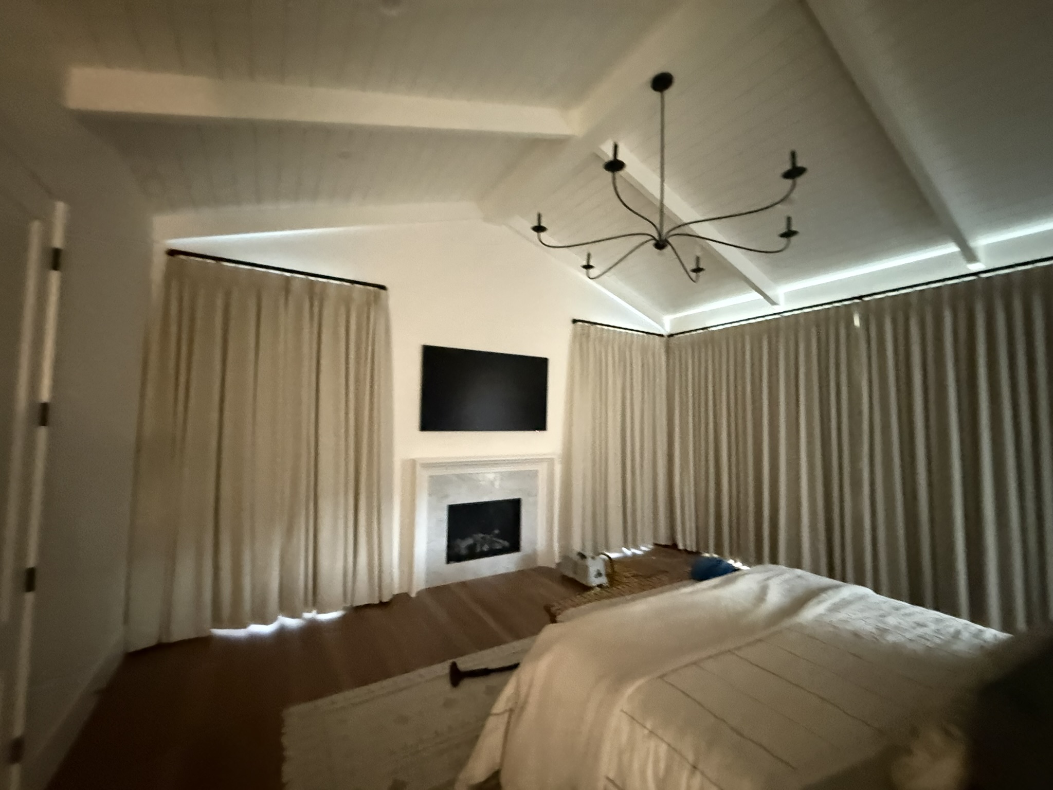 Custom drapery installation